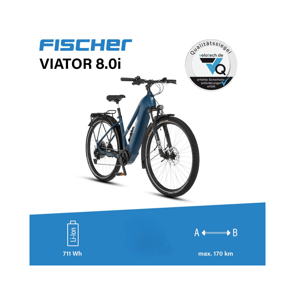 fischer trekking e-bike viator 4.0i VIATOR 8.0i