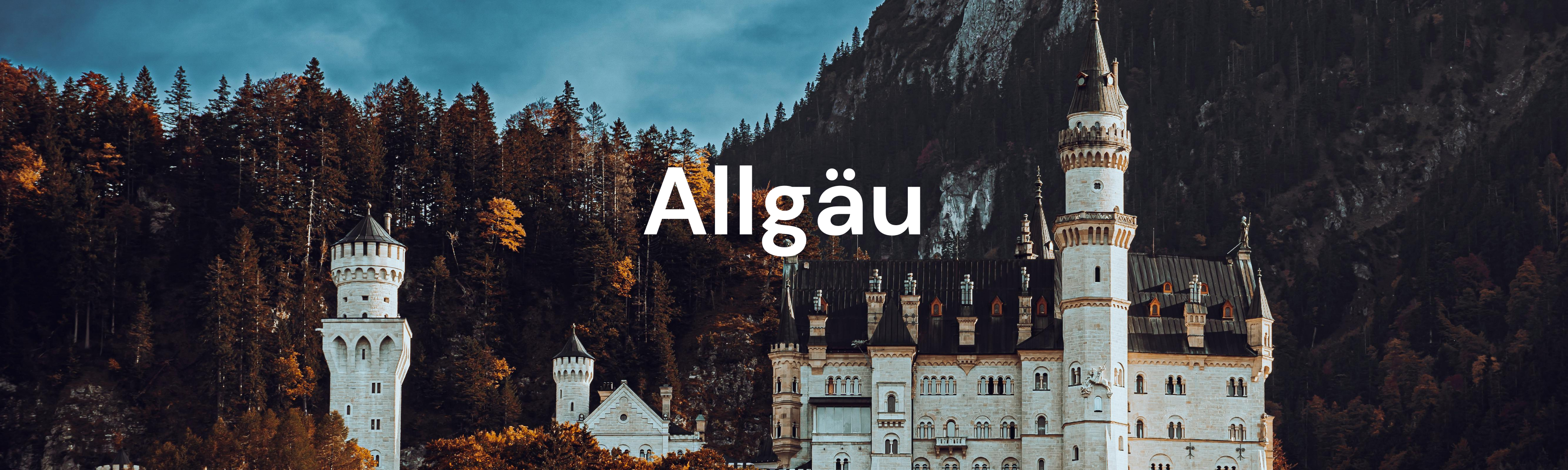 Die imposante Bergkulisse des Allgäus mit Blick auf Schloss Neuschwanstein – ideal für Velo-Ausflüge mit dem Fischer Terra E-Bike.