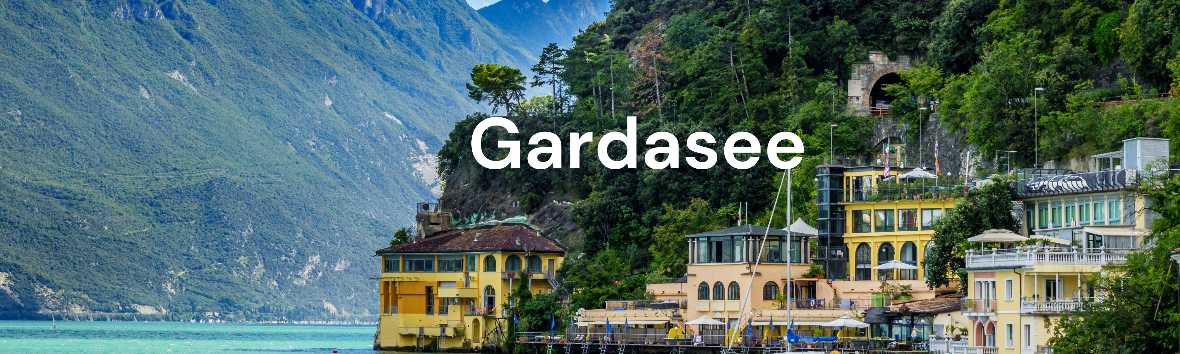 Malerische Aussicht auf den Gardasee – ein Traumrevier für ausgedehnte Trekking-Touren mit dem Fischer E-Bike  Viator