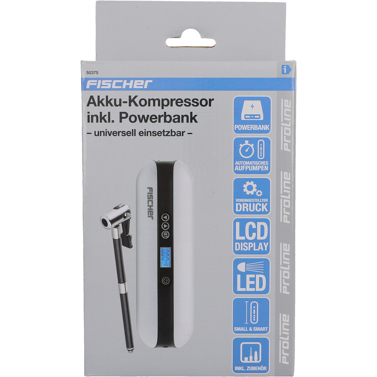 Akku-Kompressor inkl.Powerbank, Mini-Pumpen, Pumpen, Zubehör